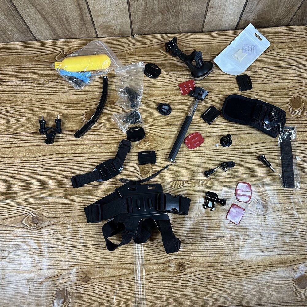 Gopro Accesories Bundle 7+  Bundle Chest Head Mount Biking 13 12 11 10 9 8 7 6‎